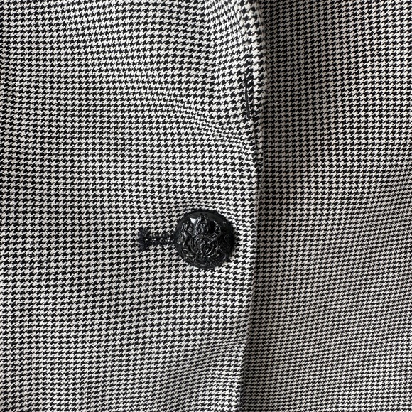 Lila Rose - Fine Houndstooth Blazer - Black & White - Size Large - Picture 6 of 9